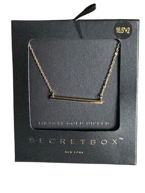 Secretbox New York Gold Bar Necklace - NEW